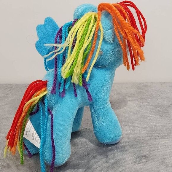 Ty Sparkle My Little Pony Blue 8" Plush Rainbow Dash - Picture 4 of 6